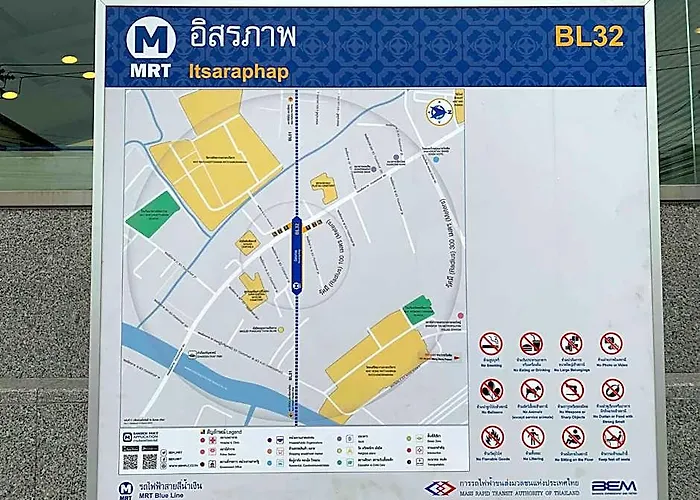 Achcha - Itsaraphap Mrt Station - Wat Arun מלון 2*